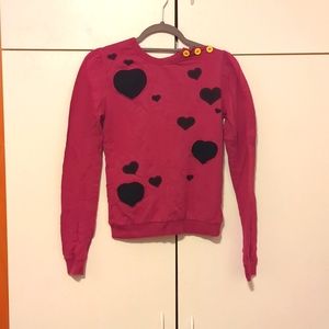 Delia's heart button shirt ( size S )